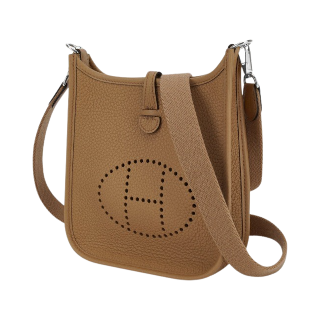 H069426CKDG Hermes Evelyne 16 Amazone Bag Clemence & Palladium Chai - #2