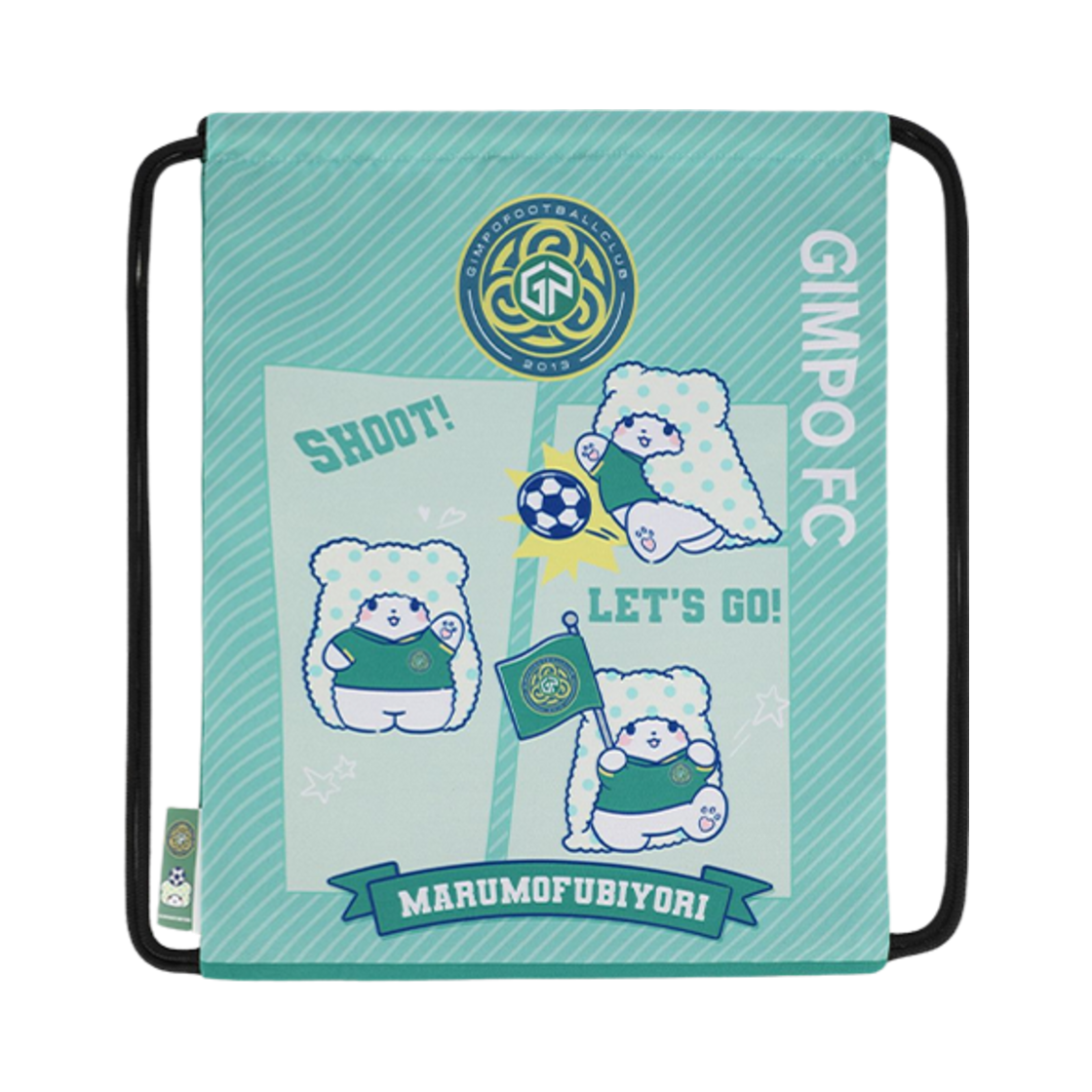 K 리그 x 산리오 캐릭터즈 2025 짐색 딩구리 데이즈 김포 FC 그린(K League x Sanrio Characters 2025 Gym Sack Marumofubiyori Gimpo FC Green)