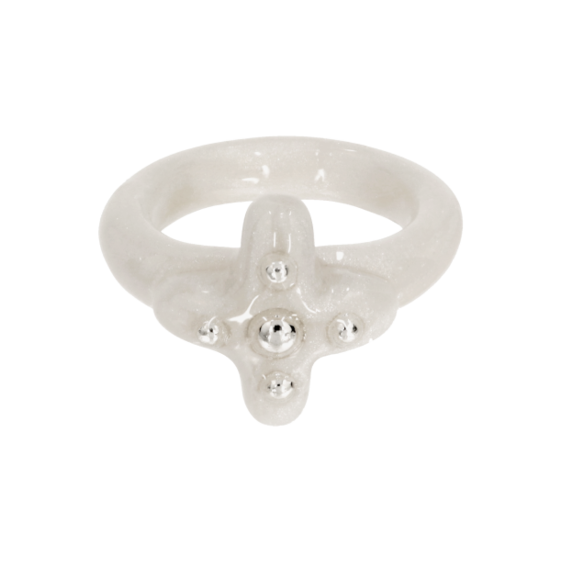 엔프프 볼 칩 링 화이트