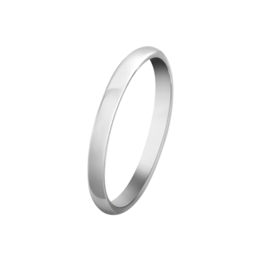 VCARO9Y100 Van Cleef & Arpels Tendrement Wedding Band 2mm Platinum