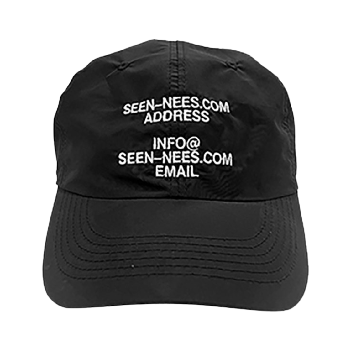 씬 컨택 로고 캡 블랙(SEEN Contact Logo Cap Black)