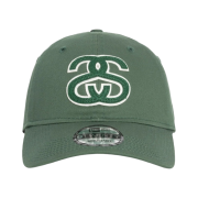 Stussy New Era 9Twenty SS Applique Strapback Pine