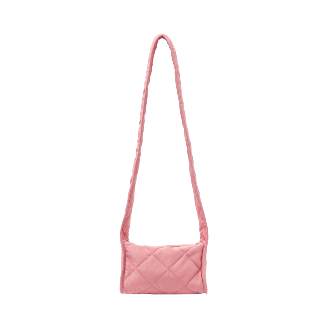 코스 다이아몬드 퀼티드 미니 크로스바디백 핑크(COS Diamond Quilted Mini Crossbody Bag Pink)