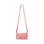 COS Diamond Quilted Mini Crossbody Bag Pink
