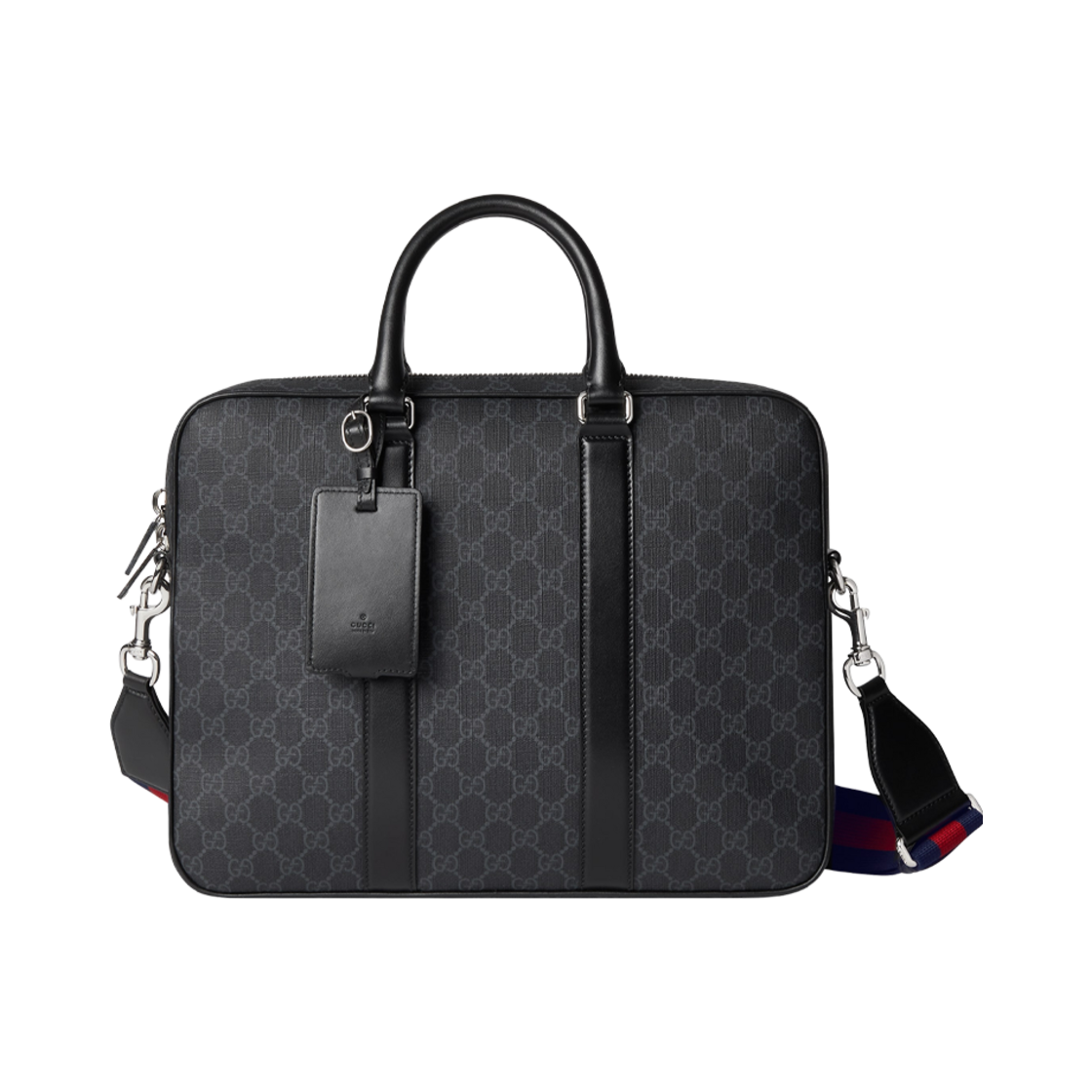구찌 GG 브리프케이스 숄더 스트랩 블랙(Gucci GG Briefcase with Shoulder Strap Black) - 1