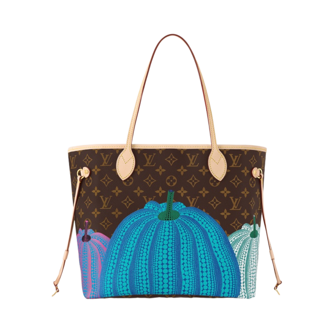 루이비통 x 야요이 쿠사마 네버풀 MM 모노그램(Louis Vuitton x YK Neverfull MM Monogram) - 3