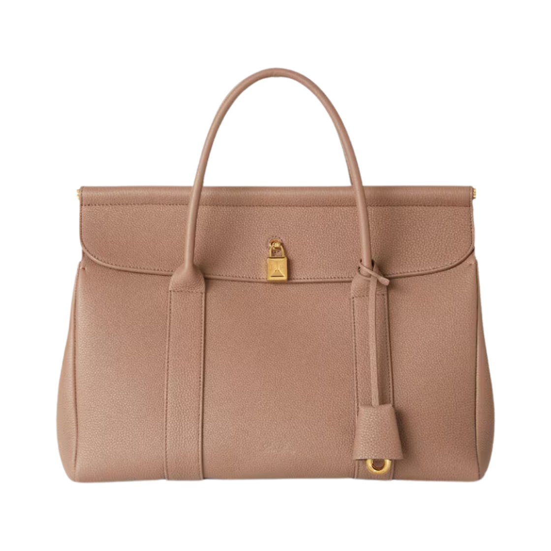 FAN9610-D499 Loro Piana Loom bag L32 in Grained Calfskin Fossil