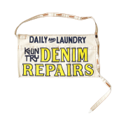 Kapital 14 oz. White Denim Short Apron Denim Repairs Pt Kinari