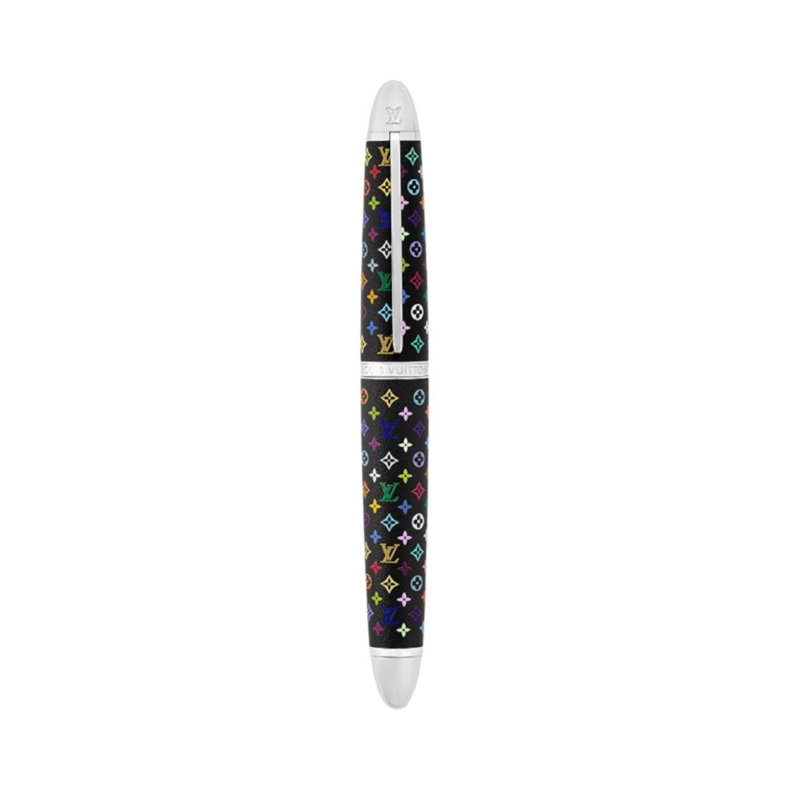 루이비통 x 무라카미 타카시 모노그램 멀티컬러 닥 롤러볼 펜 블랙(Louis Vuitton x Murakami Takashi Monogram Multicolor Doc Rollerball Pen Black)
