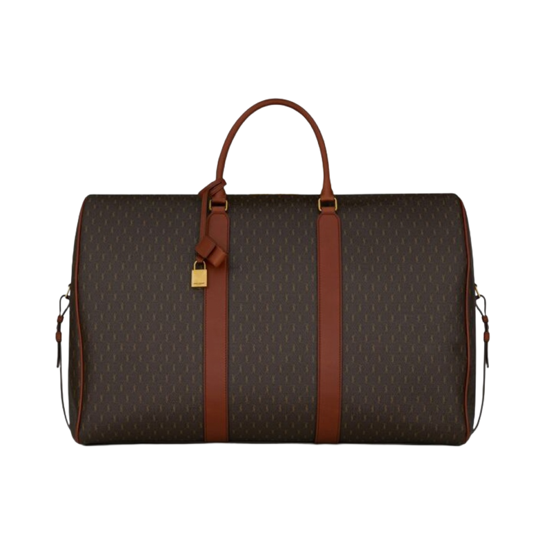 생로랑 르 모노그램 72h 더플 카산드라 캔버스 스무스 레더 체스트넛(Saint Laurent Le Monogramme 72h Duffle In Cassandre Canvas And Smooth Leather Chestnut) - 1