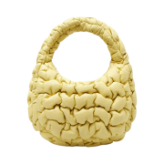 COS Quilted Micro Bag Leather Light Yellow