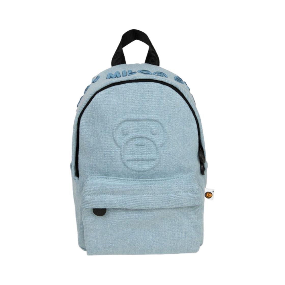 베이프 베이비 마일로 데님 미니 백팩 라이트 인디고(BAPE Baby Milo Denim Mini Bagpack Light Indigo)