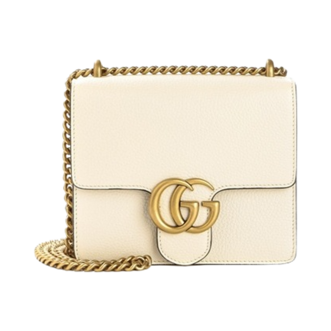 779790-A7M0T-9522 Gucci GG Marmont Shoulder Bag Ivory