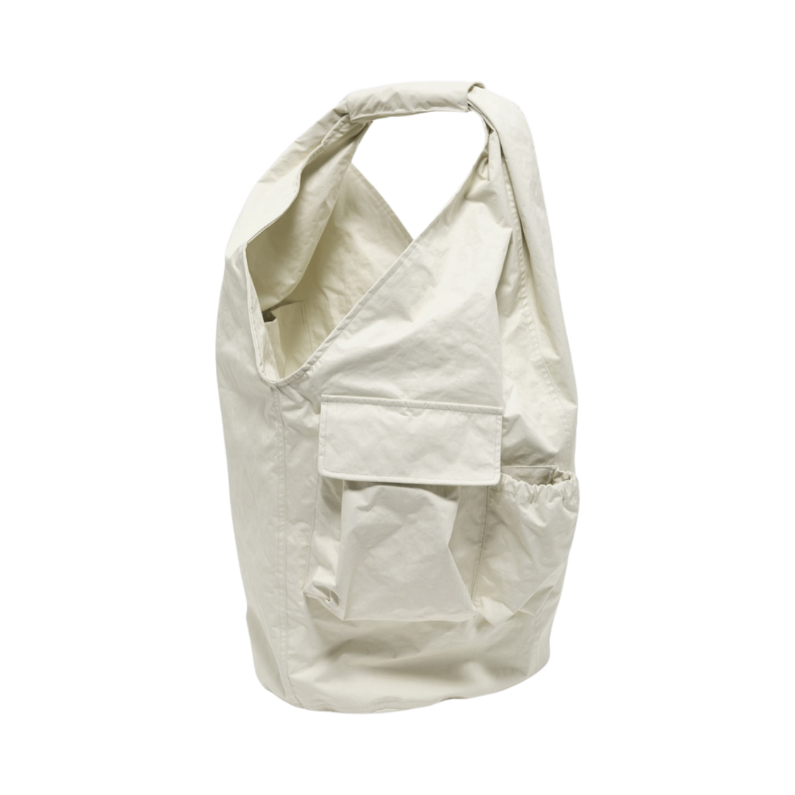 A2248TC Our Legacy Tech Drip Bag Concrete Foil Bonded Nylon Cream