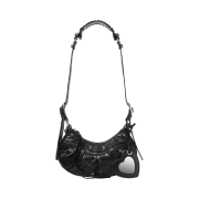 Balenciaga Arena Lambskin Le Cagole XS Shoulder Bag Black