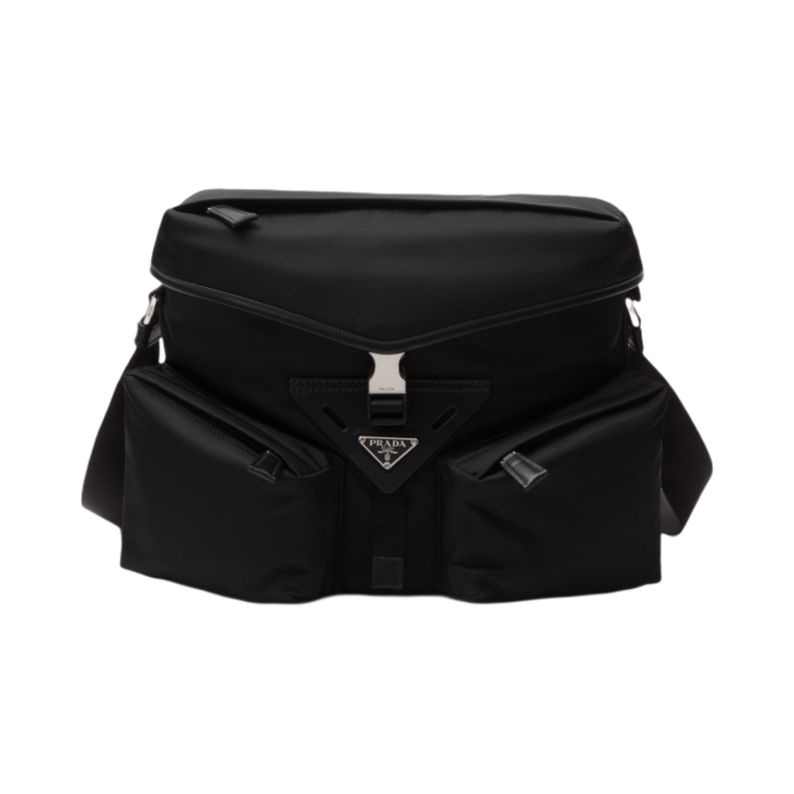 프라다 리나일론 레더 숄더백 블랙(Prada Re-Nylon Leather Shoulder Bag Black) - 1