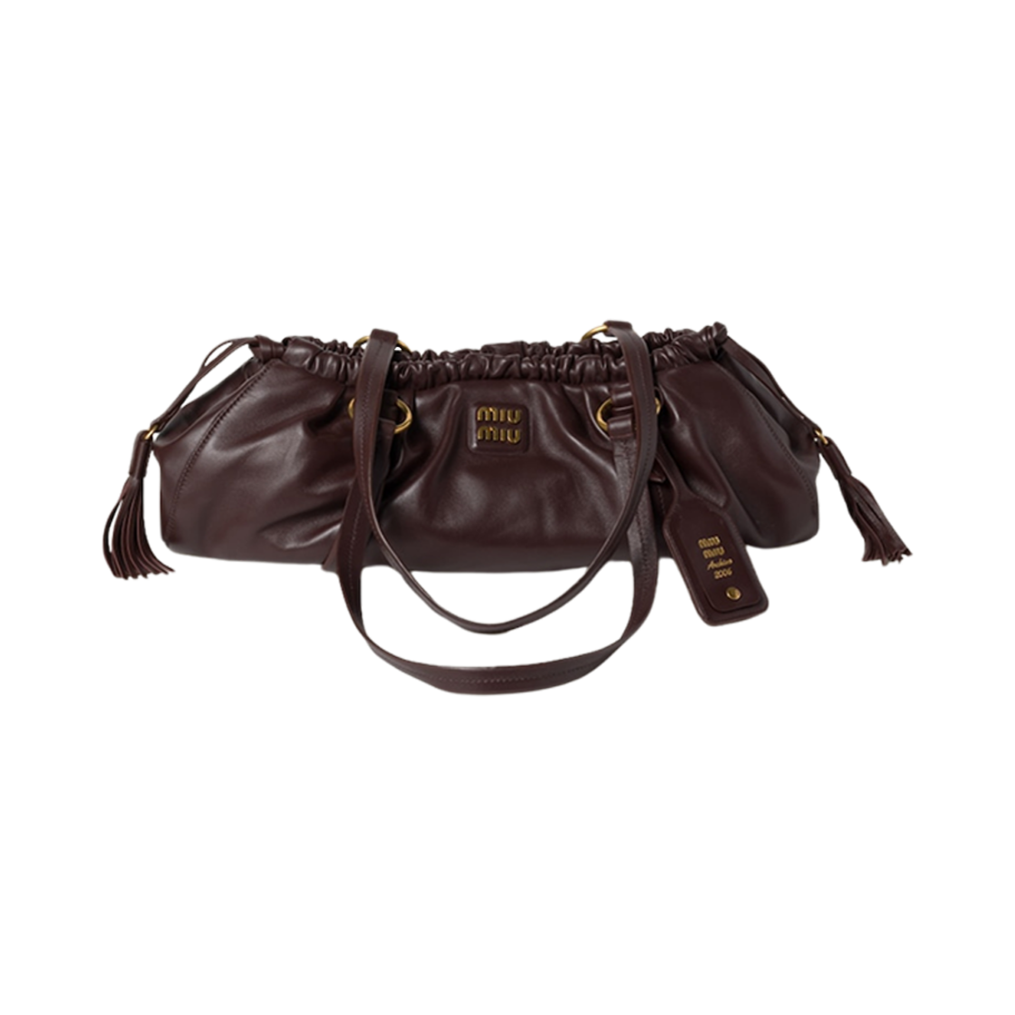 미우 미우 조이 나파 레더 미디움 백 브라이어우드(Miu Miu Joie Nappa Leather Medium Bag Briarwood) - 1