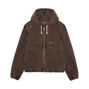Stussy Unlined Canvas Work Jacket Brown