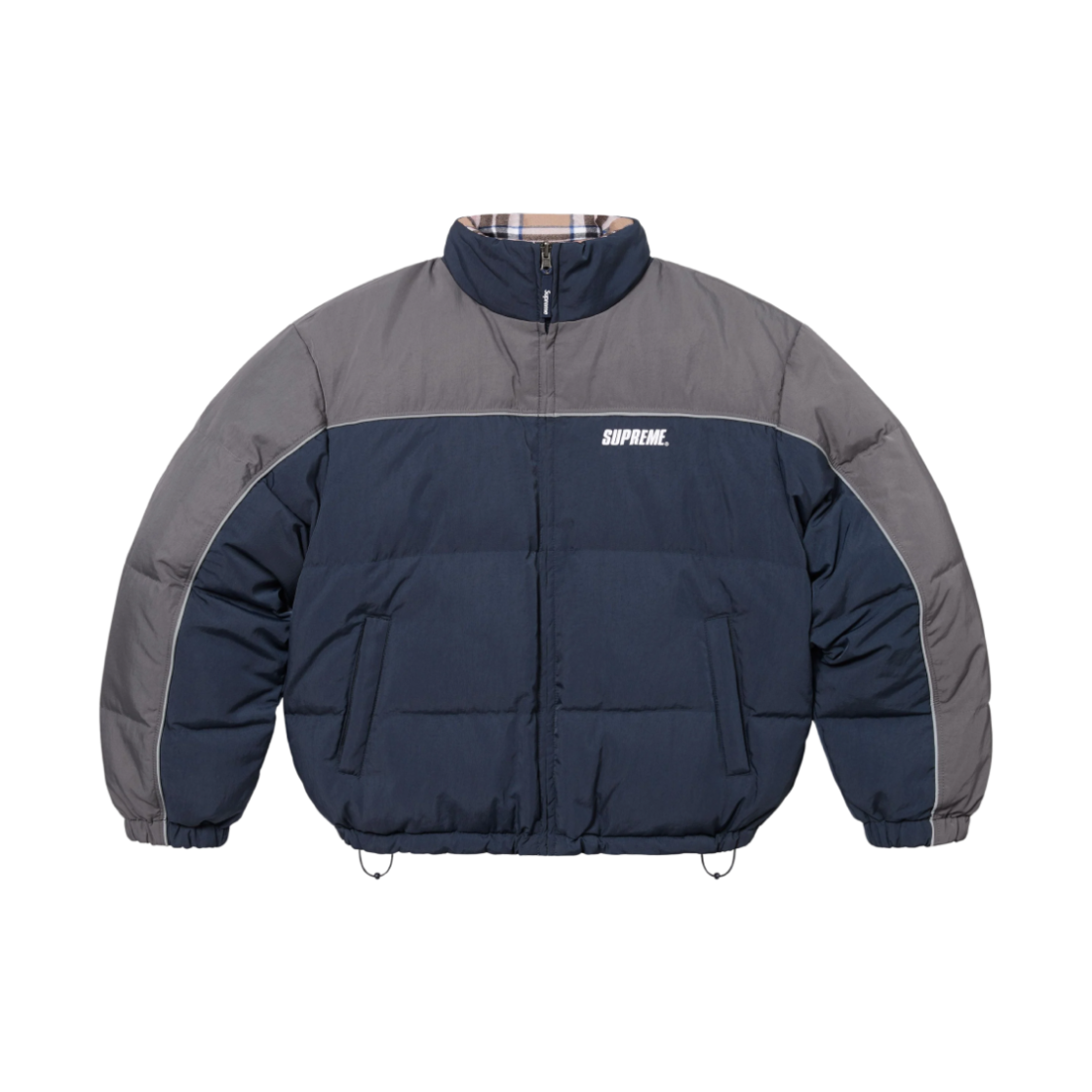 슈프림 리버시블 퍼퍼 자켓 네이비 - 24FW(Supreme Reversible Puffer Jacket Navy - 24FW)