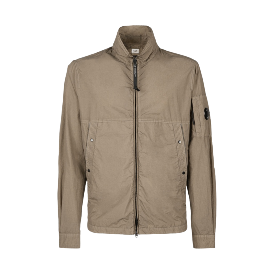 14CMOS104A005783G330 C.P. Company Taylon L Overshirt Cobblestone Brown - 23SS