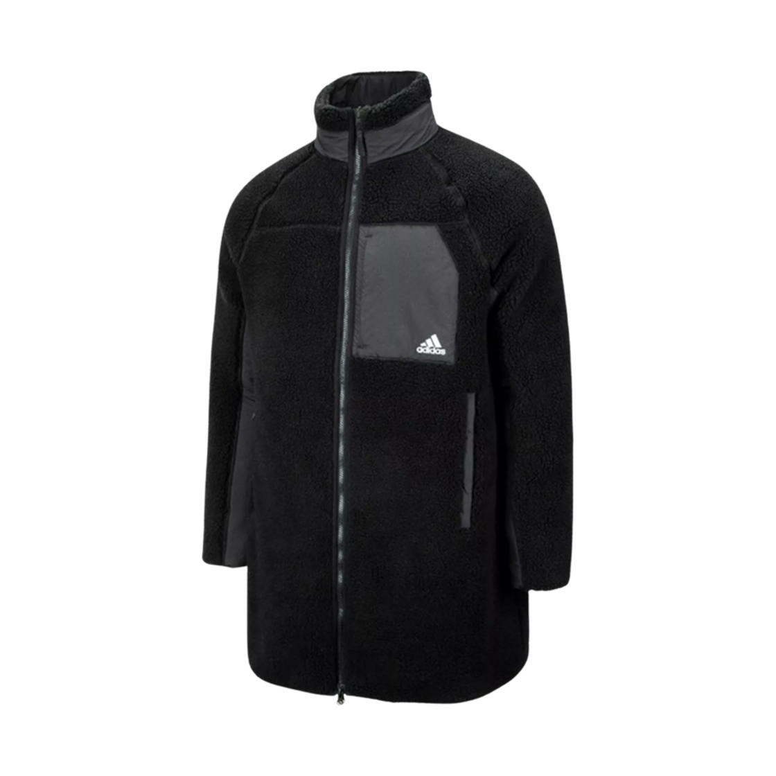 아디다스 리버시블 쉐르파 자켓 블랙 - KR 사이즈(Adidas Reversible Sherpa Jacket Black - KR Sizing) - 1