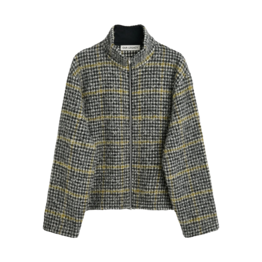 Our Legacy Shrunken Fullzip Polo Prenzlauer Houndstooth