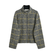 Our Legacy Shrunken Fullzip Polo Prenzlauer Houndstooth