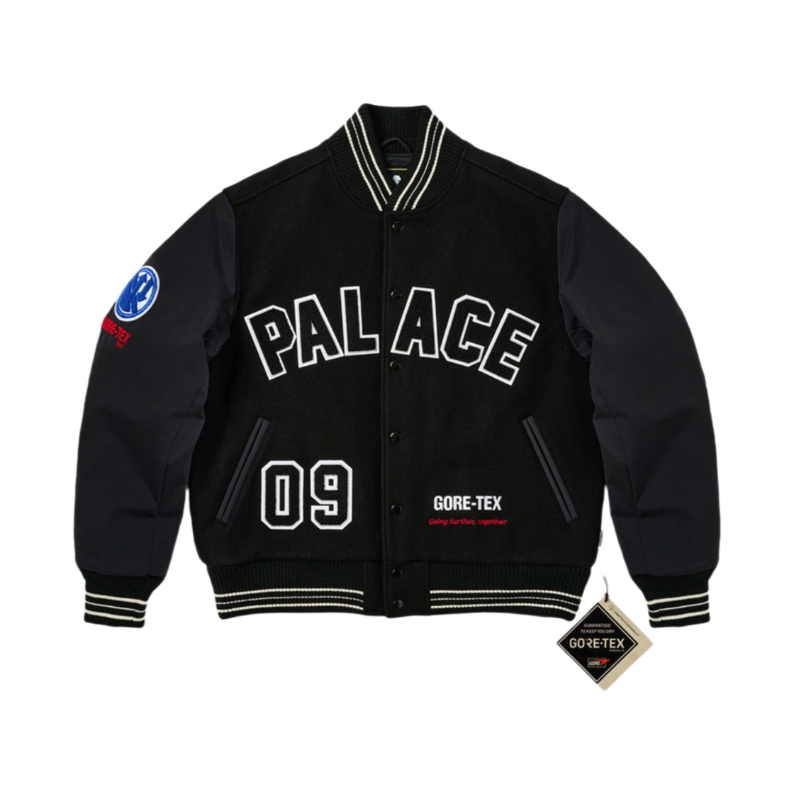 팔라스 고어텍스 고잉 퍼더 바시티 블랙 - 23FW(Palace Gore-Tex Going Further Varsity Black - 23FW)