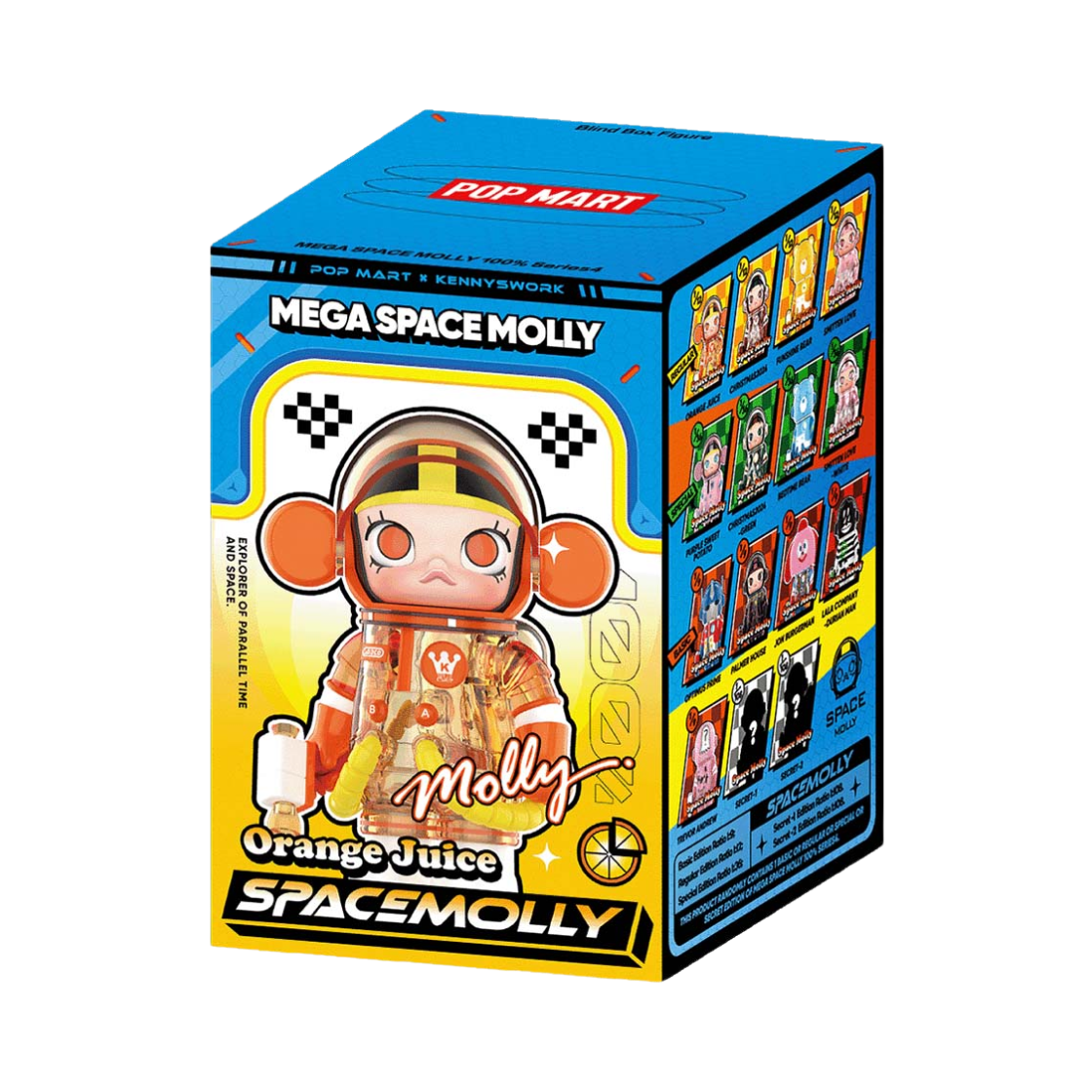 팝마트 메가 스페이스 몰리 100% 시리즈4 미개봉 랜덤박스 (1개입)(Pop Mart Mega Space Molly 100% Series4 Sealed Case (1 Blind Box))