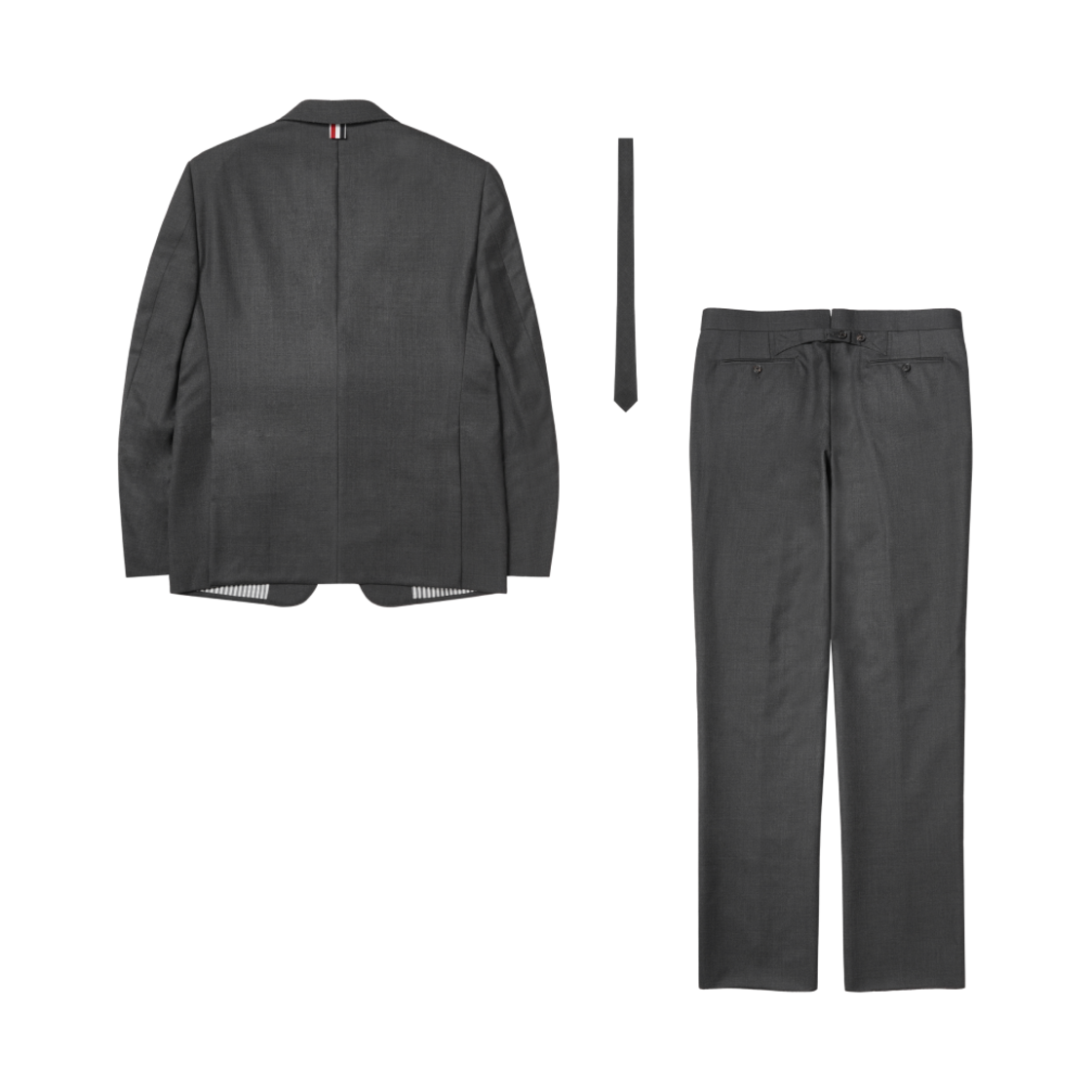 톰브라운 슈퍼 120수 울 트윌 클래식 수트 앤 타이 다크 그레이(Thom Browne Super 120S Wool Twill Classic Suit Dark Grey) - 2