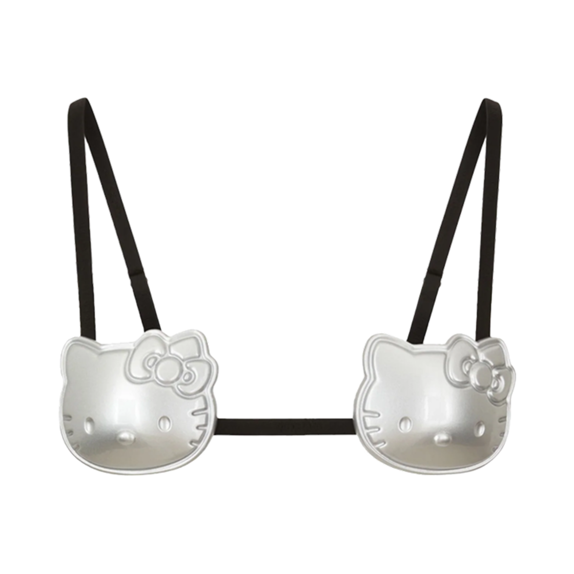 (W) GCDS x 헬로 키티 컵 브라 실버