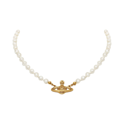 Vivienne Westwood Mini Bas Relief Choker Gold