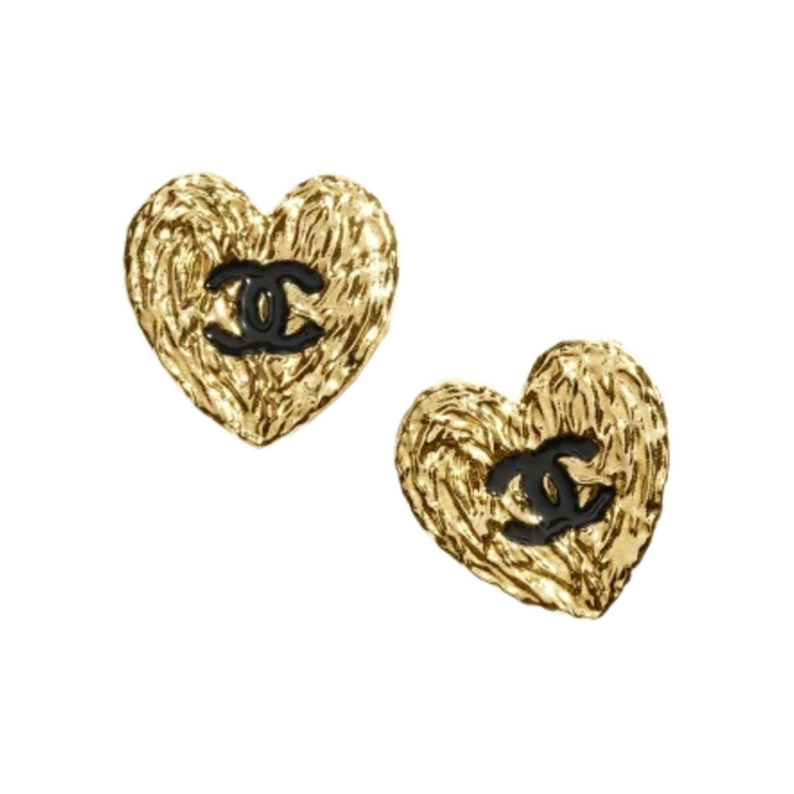 ABC948-B16086-NW195 (W) Chanel Stud Earrings Metal & Gold Black