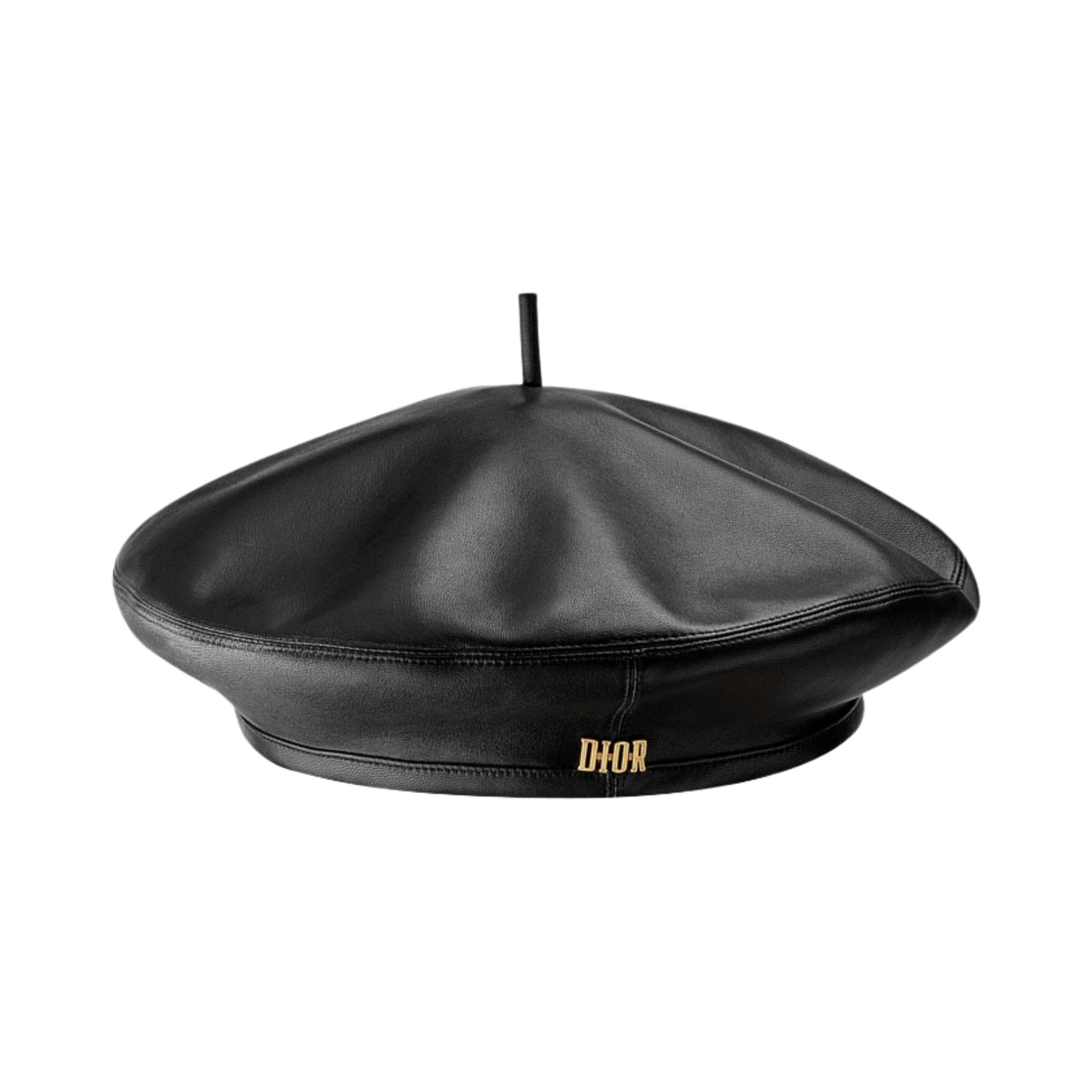 (W) 디올 D 드림 베레모 블랙 램스킨((W) Dior D Dream Beret Black Lambskin) - 1