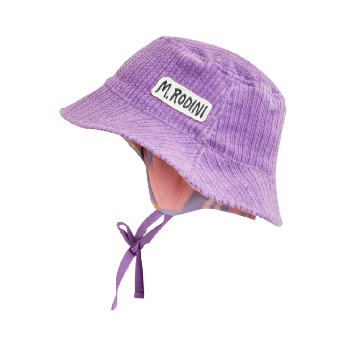 (키즈) 미니 로디니 코듀로이 버킷햇 퍼플((Kids) Mini Rodini Corduroy Bucket Hat Purple)