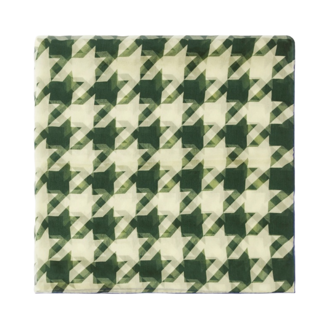 8081992 Burberry Houndstooth Silk Scarf Ivy Sherbet - #3