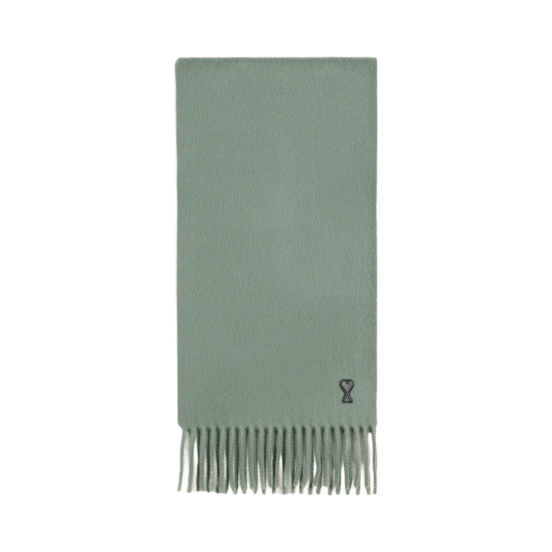 USF421-AW0059-4012 AMI de Coeur Leather Patch Muffler Clay Blue