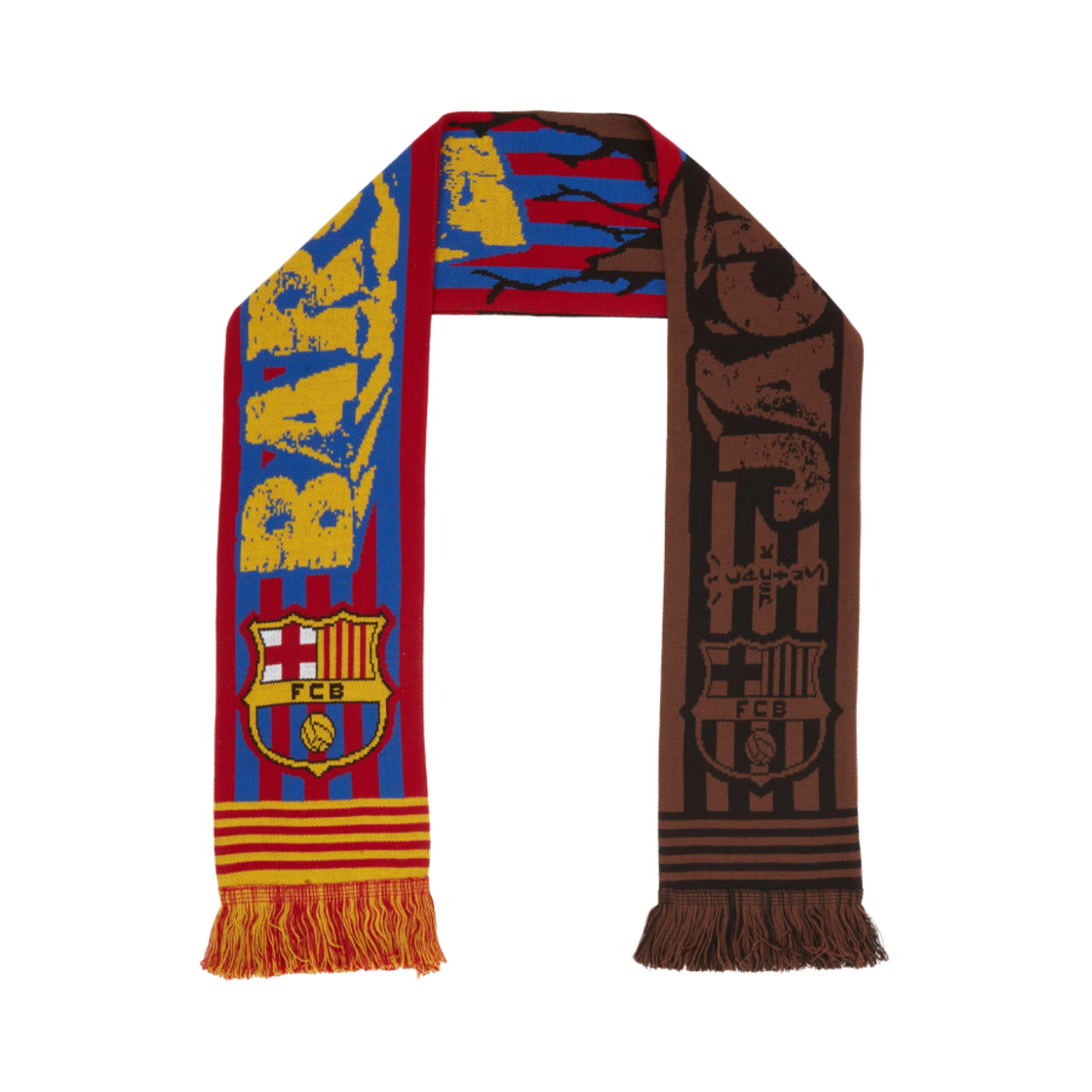 트래비스 스캇 캑터스 잭 FC 바르셀로나 바르카 잭 풋볼 클럽 스카프 멀티컬러(Travis Scott Cactus Jack FC Barcelona Barca Jack Football Club Scarf Multicolor)