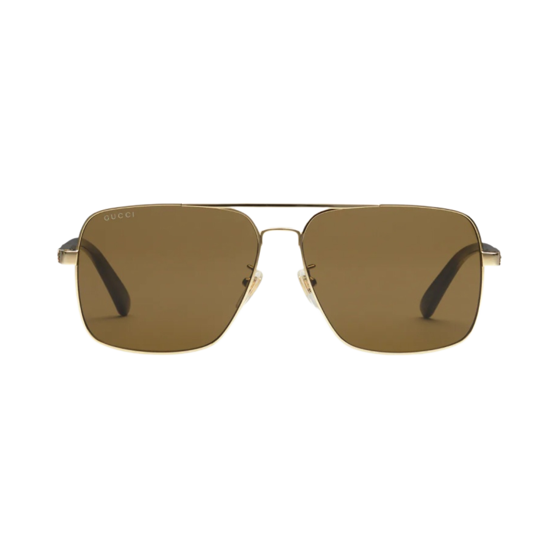 구찌 내비게이터 프레임 선글라스 골드 메탈 브라운