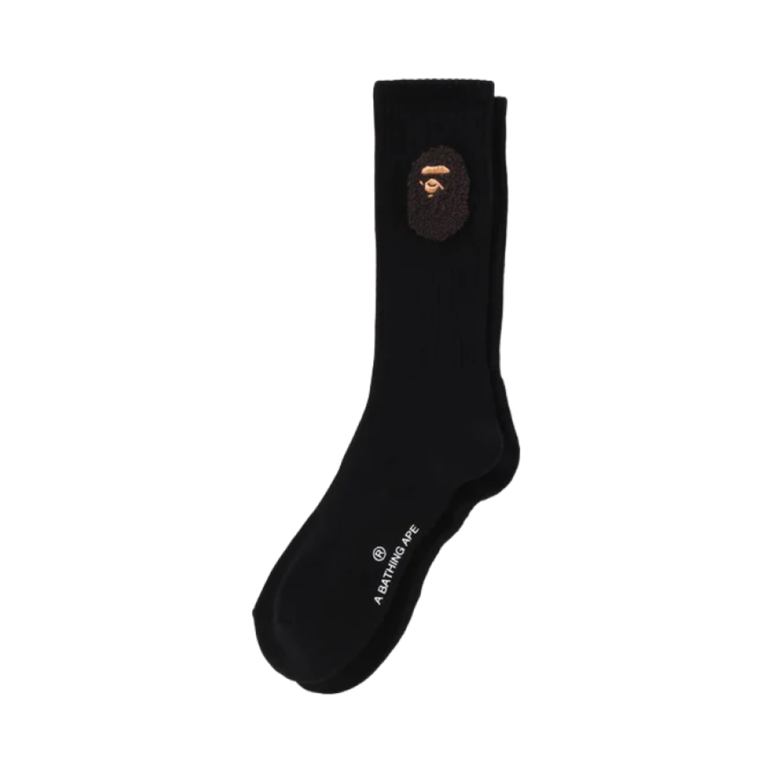 0ZXSOM001841O BAPE Balloon Yarn Ape Head Socks Black