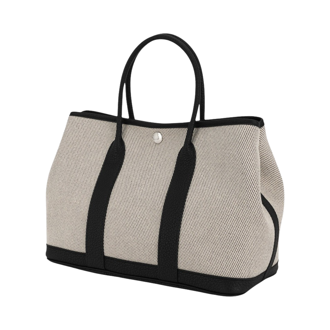 에르메스 가든 파티 30 백 트윌 네곤다 & 팔라듐 하드웨어 에크류 까시스 누아(Hermes Garden Party 30 Bag Twill Negonda & Palladium Ecru Cassis Noir) - 2