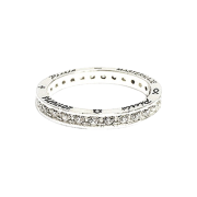 Frica Engraving Stone Ring Silver