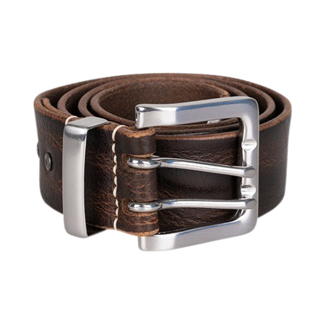 아워레가시 더블 텅 벨트 마호가니