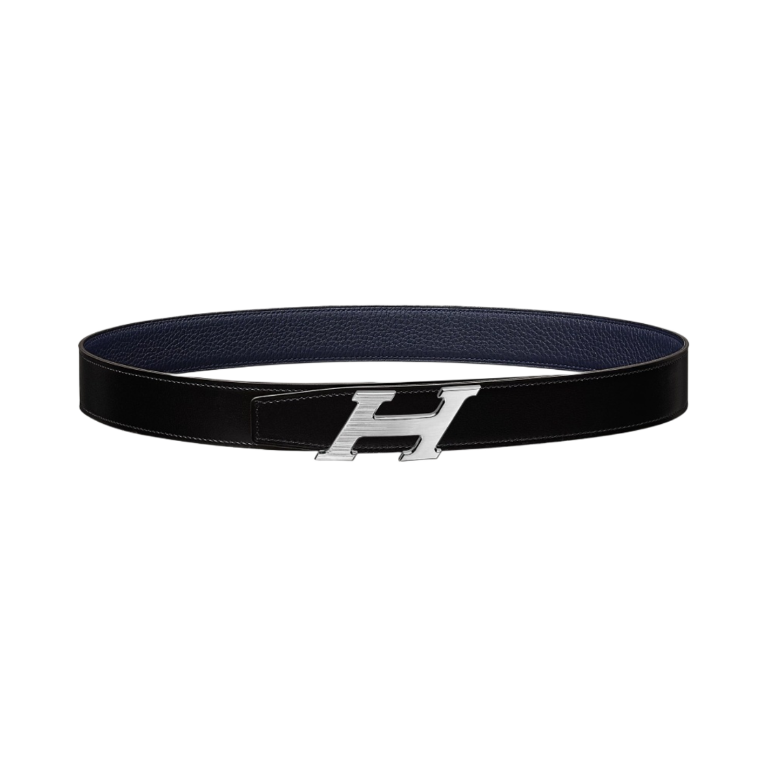 에르메스 H 스피드 벨트 버클 & 리버서블 가죽 스트랩 32mm & 그리 모옌 누아 블루 뉘(Hermes H Speed Belt Buckle & Reversible Leather Strap 32mm & Gris Moyen Noir Bleu Nuit) - 1