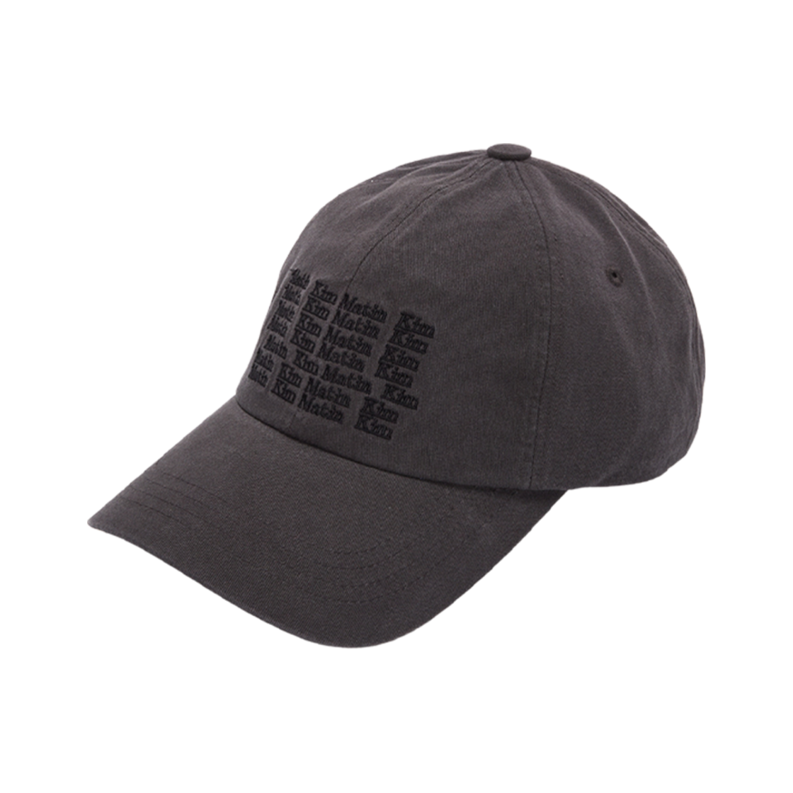 (W) 마뗑킴 레터링 볼캡 차콜((W) Matin Kim Lettering Ball Cap Charcoal) - 1