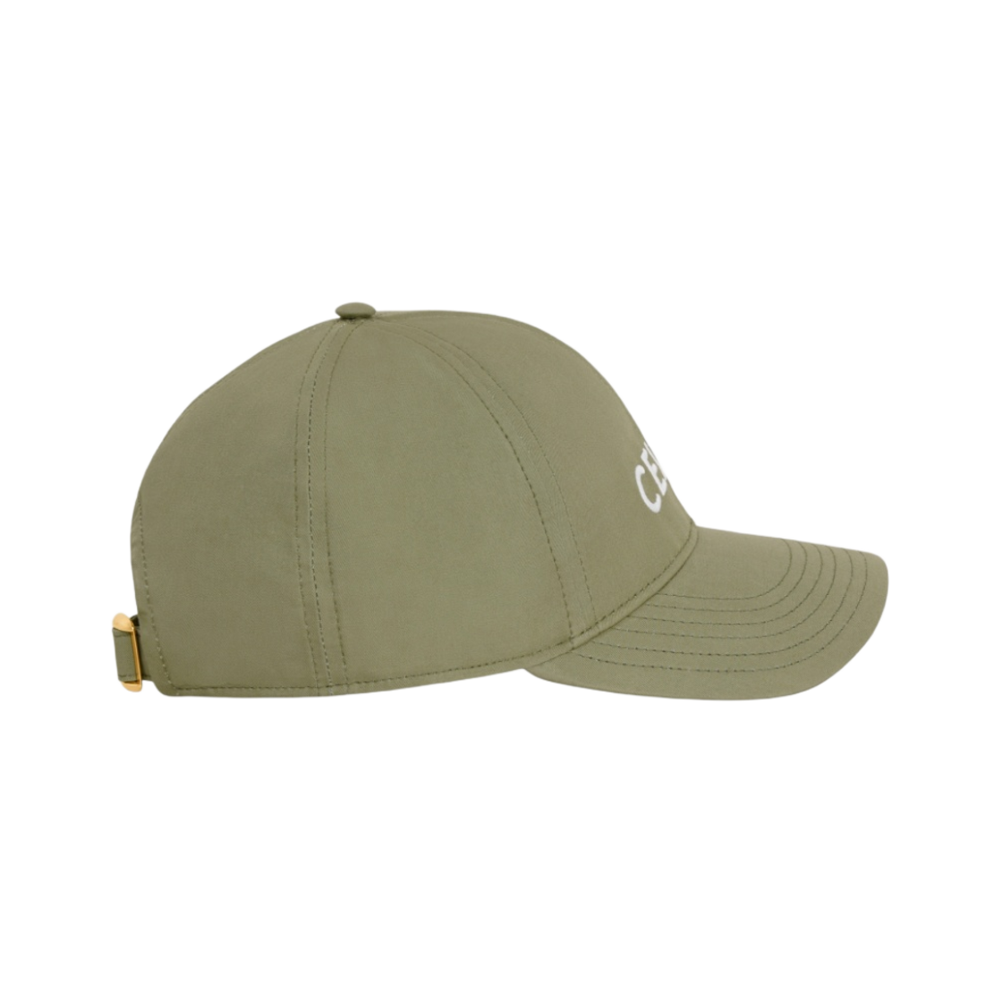 (W) 셀린느 코튼 베이스볼 캡 그레이 그린((W) Celine Baseball Cap in Cotton Grey Green) - 3