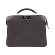 Fendi Peekaboo I See U Leather Bag Brown