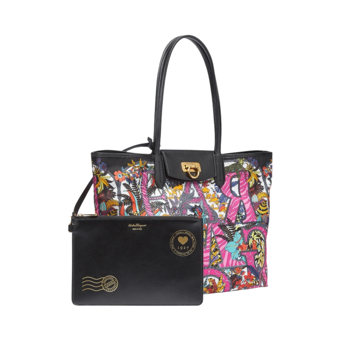 페라가모 간치니 토트백 멀티컬러(Ferragamo Gancini Tote Bag Multicolor) - 5