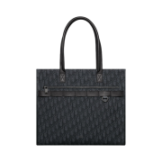 Dior Safari Tote Bag Dior Oblique Jacquard Grained Calfskin Black