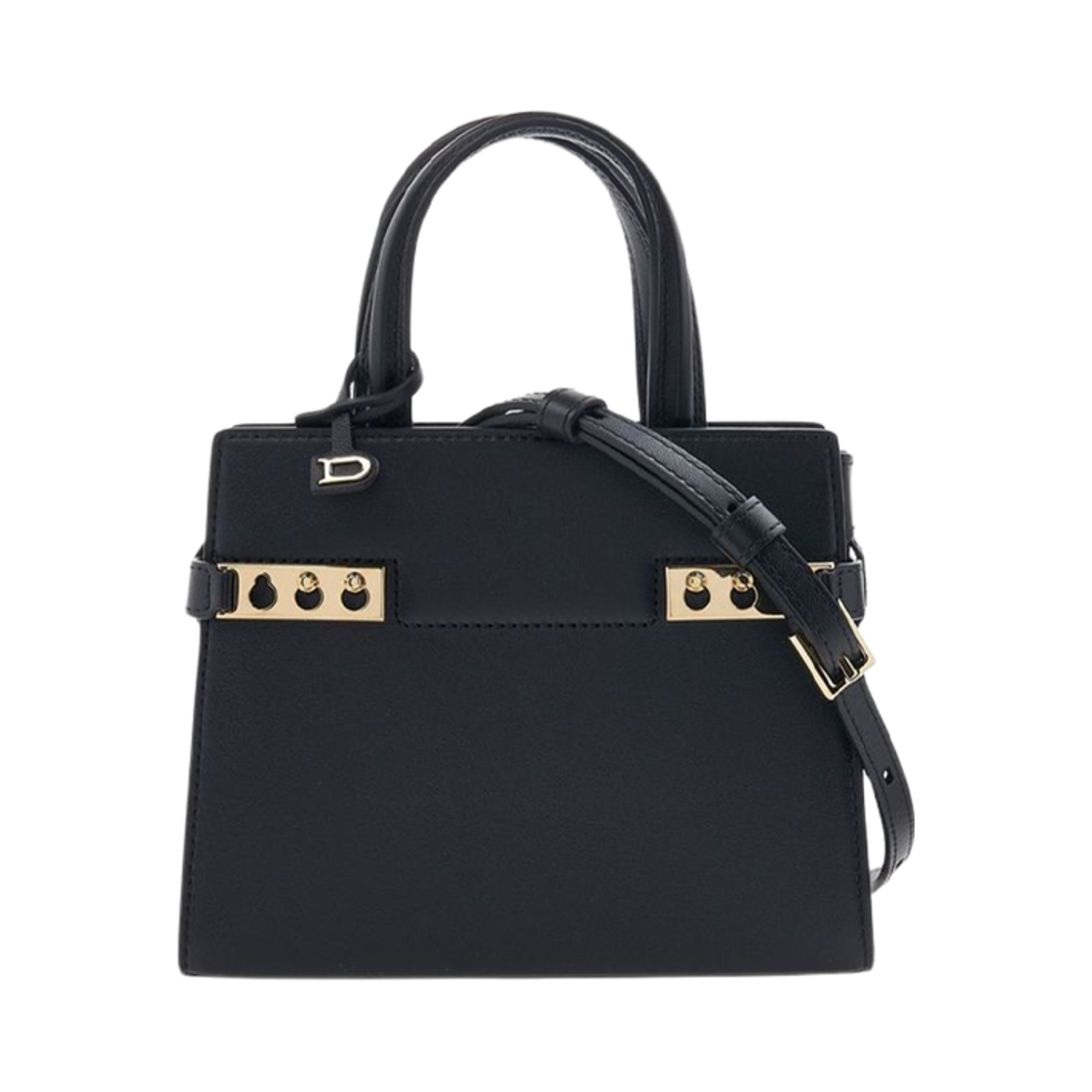 AA0646BQS099ZDO Delvaux Tompet Crush Tote Bag Black